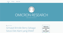 Desktop Screenshot of omicron-research.com