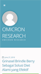Mobile Screenshot of omicron-research.com