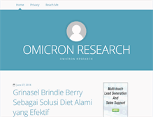 Tablet Screenshot of omicron-research.com